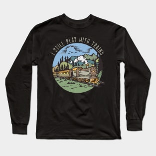 Modelrailroad HO N Z Train Model Long Sleeve T-Shirt